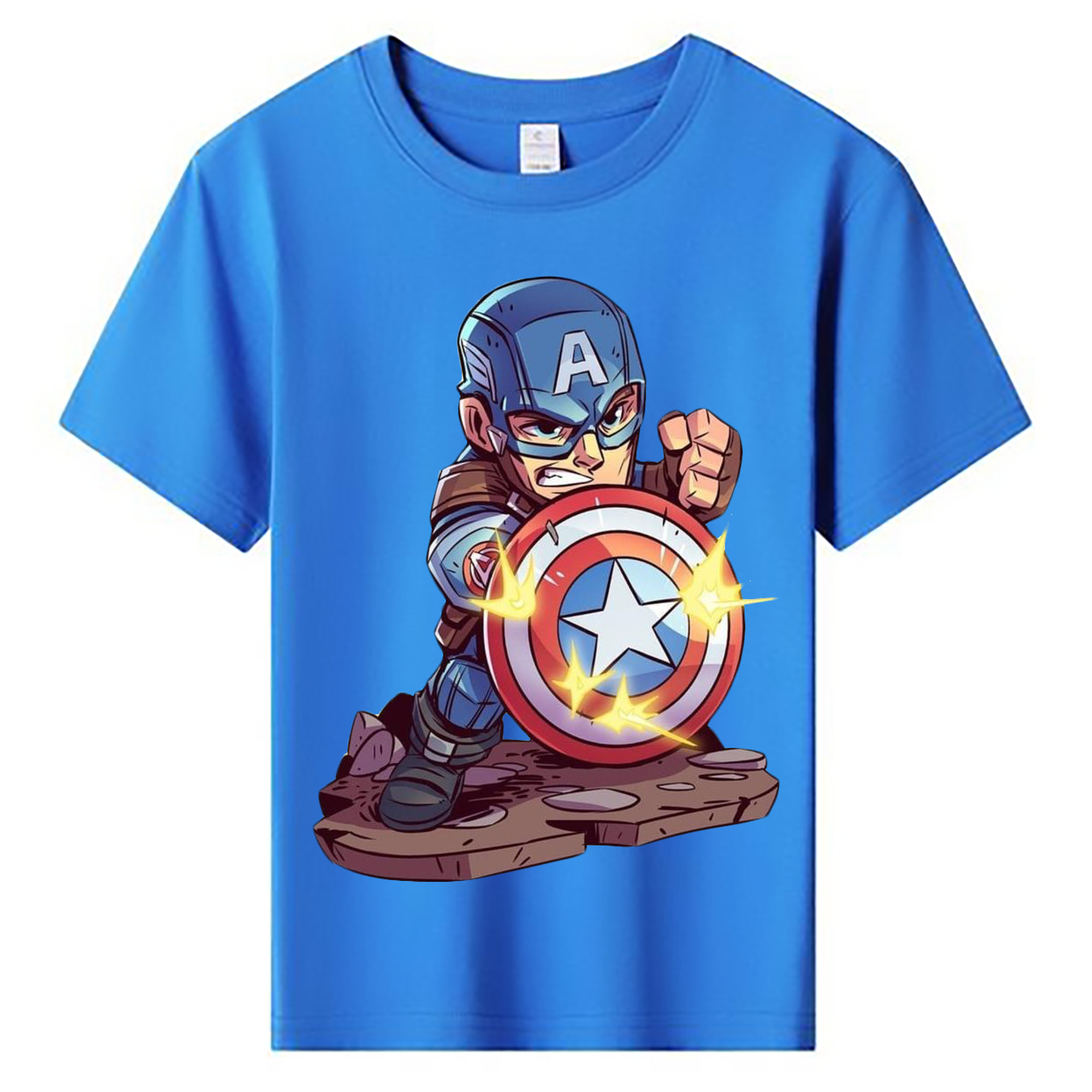 （画像用） アベンジャーズ The Avengers 綿100％キッズTシャツ（フロントプリント）